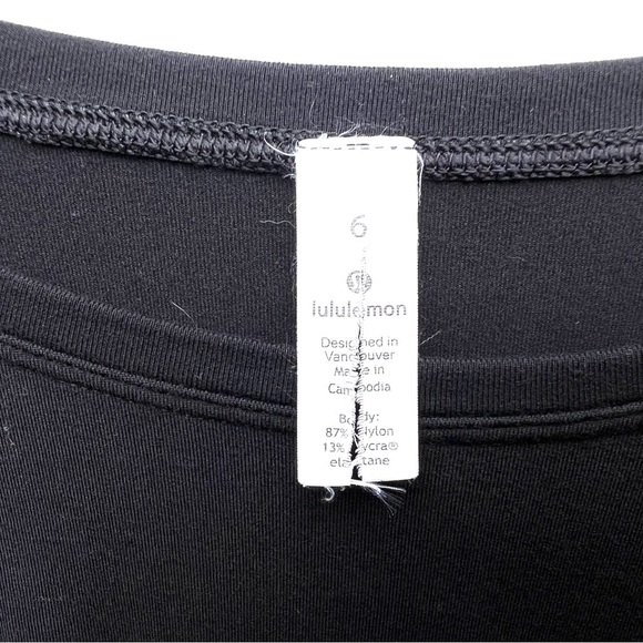 Lululemon Ease of Mind Long Sleeve shirt 6 top black tunic - Picture 5 of 5